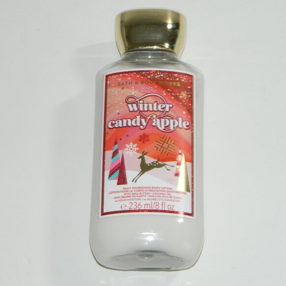 2 for/$25 Bath & Body Works Winter Candy Apple Daily Body Lotion 8 fl oz - Picture 1 of 4